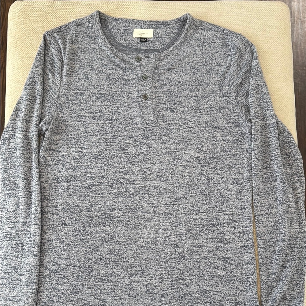 Society Gray Long Sleeve Tee Classic Style